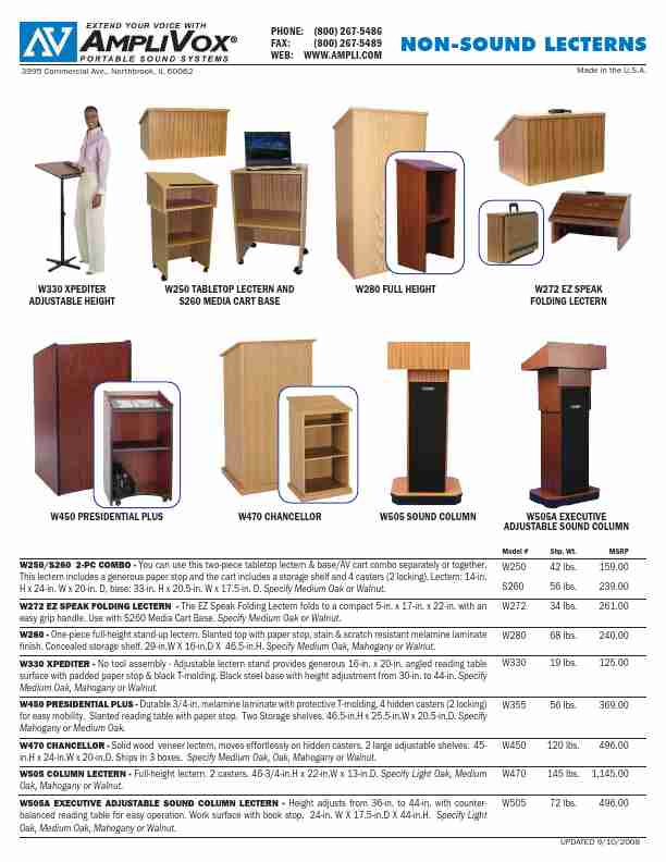 AmpliVox Indoor Furnishings W330-page_pdf